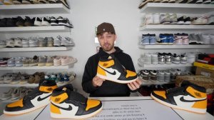 REAL VS FAKE!  NIKE AIR JORDAN 1 HIGH TAXI SNEAKER COMPARISON!