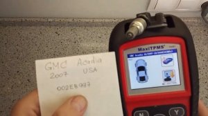 Программирование нового датчика давления шин TPMS