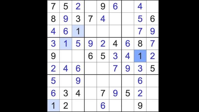 Sudoku solution – New York Times sudoku 1 April 2023 Hard level смотреть онлайн