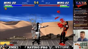 UMK3 ARCADE - mafioso#1 vs Snowboy#3 бой вечера.