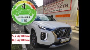 HYUNDAI PALISADE fuel flow расход топлива 8000 км пройдено 2200сс дизель