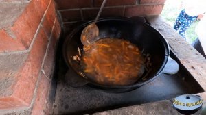 Макароны по-Татарски!!!,,Плов" из макарон в казане на костре!!!#макароныпотатарски#казан#