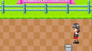 Gakuen Alice GBA Mini-game No.9 - Chasing the Trash Can Game