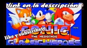 descargar Sonic classic heroes