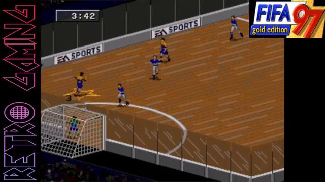 Fifa Soccer 97 Gold Edition Sega Mega Drive Indoor Gameplay смотреть онлайн