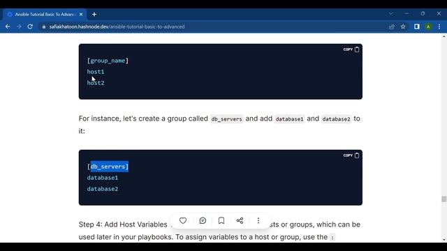 Ansible Inventory: Understanding Hosts and Groups Configuration | @dev_safia смотреть онлайн
