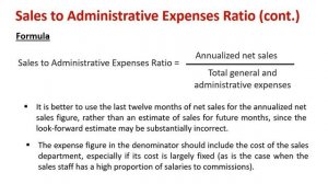 Understanding Sales to Administrative Expenses Ratio