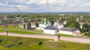 Suzdal, Russia. Flight. The Saviour Monastery of St. Euthymius is a monastery in Suzdal, founded in