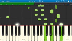 Цыганочка (на пианино Synthesia)