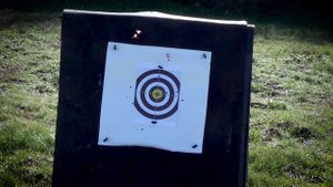 Арбалет Cobra Siege 300. Выстрел бродхедом на 80 метров