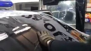 Как затонировать заднее стекло. Как отформовать заднее стекло. Тонировка заднего Renault Logan