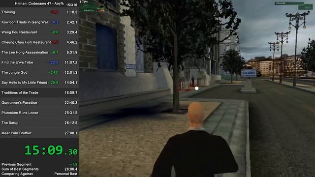 Hitman: Codename 47 - All Missions Speedrun in 26:04
