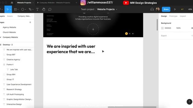 Creative Agency Website Design (2022 Trends)  || Figma tutorial | Landing Page Design | 3D Effect