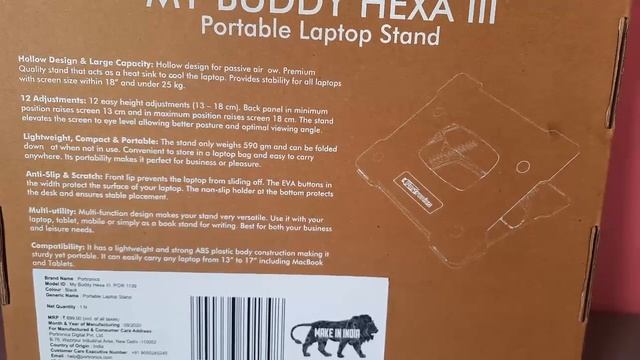 #LaptopStand #Portronics #dmart #Portable #Ergonomic Portronics Portable Laptop Stand смотреть онлайн