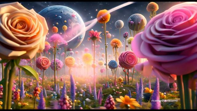 Межзвёздное приключение: Звери и цветочные мечты #анимация #midjourneyai  #dalle3  #runways