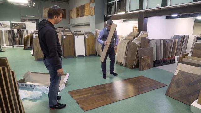 Как укладывать паркетную доску на HDF основании Galathea.
