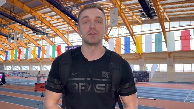 Максим Андралойть - победитель ЧРБ по легкой атлетике в помещении (60м с/б) смотреть онлайн