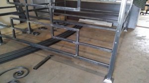 кованая кровать в стиле лофт / кровать лофт