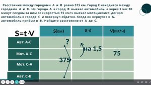 Разбор задачи на движение, ВПР 8 класс