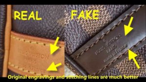 Louis Vuitton bag real vs fake. How to spot fake Louis Vuitton Speedy Bandouliere 25 tote