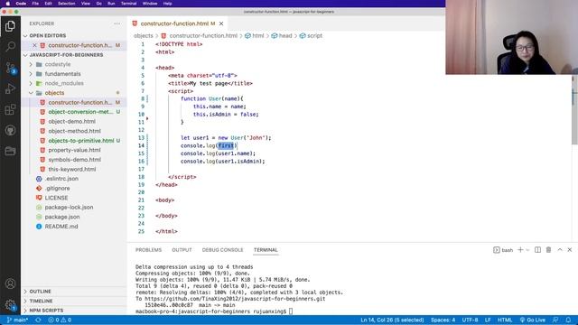 25. JavaScript Objects - What is Constructor Function?
