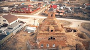 Церковь в селе Рыбниковском с высоты птичьего полёта | Ураловед