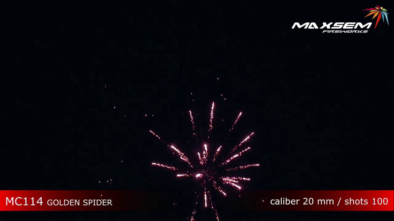 Батареи салютов MC114 - GOLDEN SPIDER