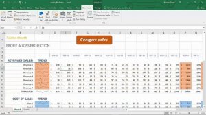 Excel button animation : Scaling right effects animation