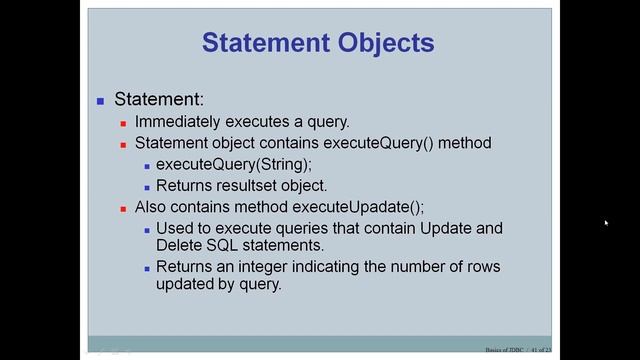 Adv Java session 34 statement objects смотреть онлайн