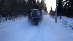 Добрыня Булат по снежному лесу