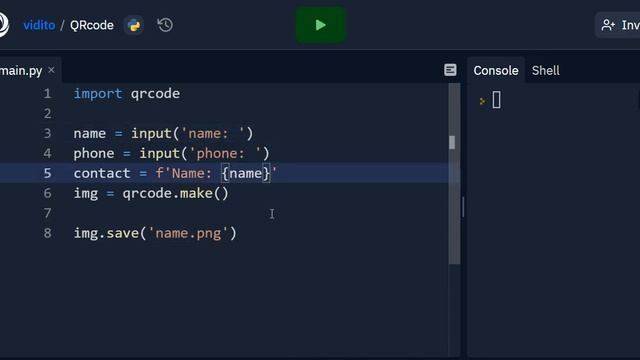 Python QRCode generator in three lines of code!