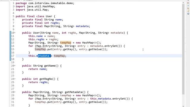 Immutable Class In Java | Create your own Immutable class