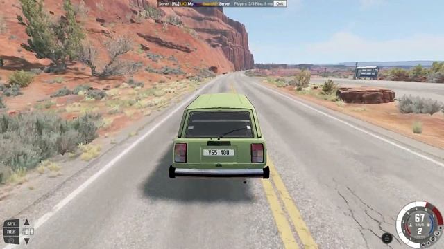 Мультиплеер В БИМКЕ | Советские ПОГОНИ - BeamNg MP