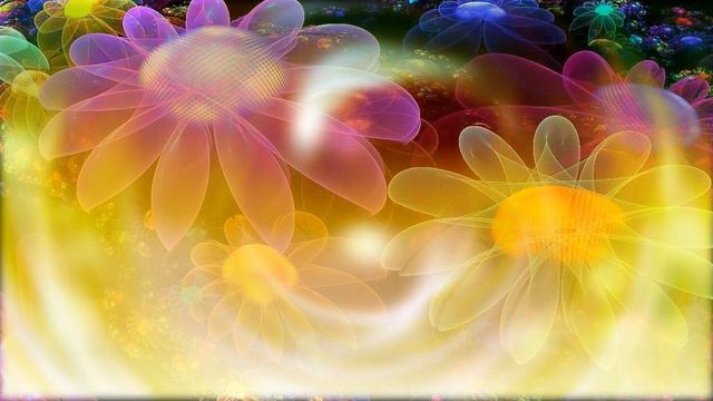 Фон для видеомонтажа Flowers Abstraction HD Video Background смотреть онлайн
