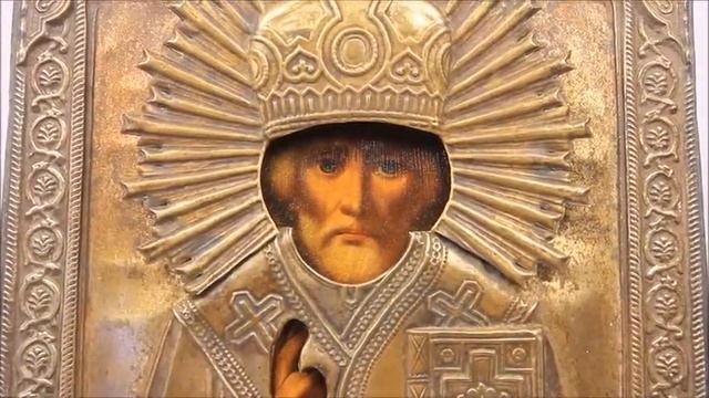 Купить икону Николая Чудотворца в окладе Крестьянинов в Мстёре. OFD0066 смотреть онлайн