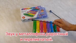 Детский металлофон 8 нот [Видео-обзор] | Развивающие музыкальные игрушки