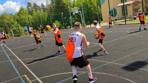 ПОДВИЖНАЯ ИГРА С ЭЛЕМЕНТАМИ БАСКЕТБОЛА - САЛОЧКИ С ПЕРЕДАЧАМИ МЯЧА. BASKETBALL GAME FOR PASSING