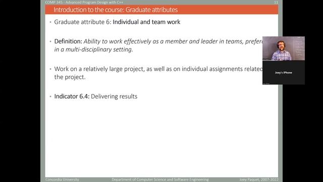 COMP345 - Advanced Program Design with C++ - slide set 0 - part 1 of 2 - Introduction to the cours смотреть онлайн