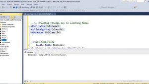 How to create foreign key in in sql
