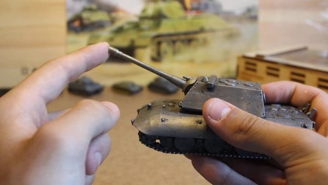 Обзор на металлическую модель танка E100,масштаб 1/72,heavy metal toys. смотреть онлайн