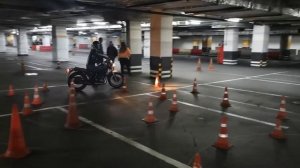 Восьмёрка новая (старая) на экзамене в гибдд. Категория А