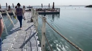ОАЭ 2021, ПУСТОЙ ПЛЯЖ В ОТЕЛЕ DoubleTree by Hilton Resort & Spa Marjan Island, Рас-ель-Хайма