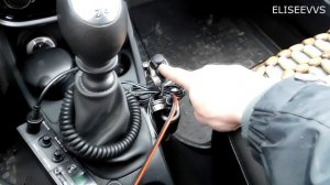 Временная установка радиостанции Midland Alan 100 Plus в Рено Дастер