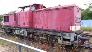 Diesel Lok am Bahnhof Bad Salzungen