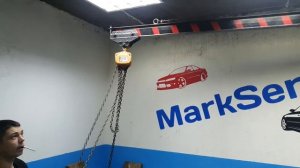 поворотная кран балка в гараж своими руками из ступичных подшипников Toyota mark 2.