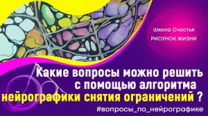 Какие вопросы можно решать с помощью Алгоритма снятия ограничений. Нейрографика с Татьяной Алпатовой