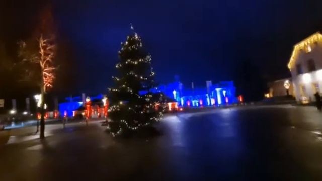 An outlook of Schwetzingen Palace and Town Germany ||Night view New year and christmas prepration смотреть онлайн