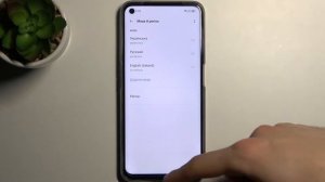 Смена системного языка Realme 8i / Как переключить язык интерфейса на Realme 8i?