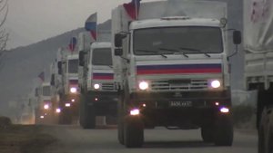 Доставка гуманитарной помощи российскими миротворцами в Кельбаджарский район