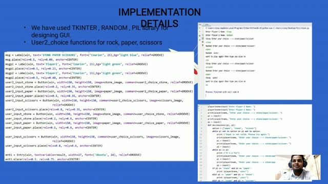 Stone Paper Scissors Game Using Tkinter смотреть онлайн